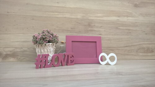 Duo Porta retrato + #LOVE infinito