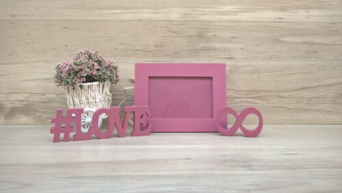 Duo Porta retrato + #LOVE infinito