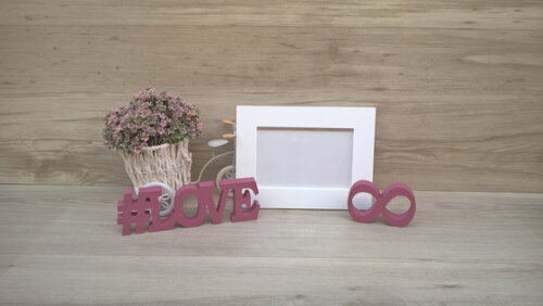 Duo Porta retrato + #LOVE infinito