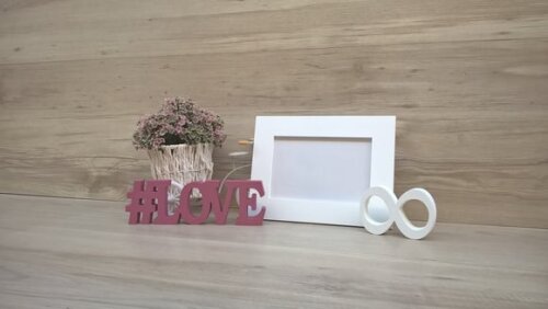 Duo Porta retrato + #LOVE infinito