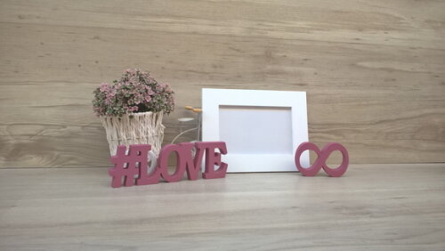 Duo Porta retrato + #LOVE infinito