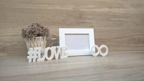 Duo Porta retrato + #LOVE infinito