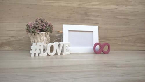Duo Porta retrato + #LOVE infinito