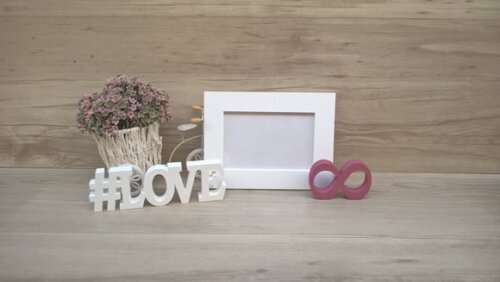 Duo Porta retrato + #LOVE infinito