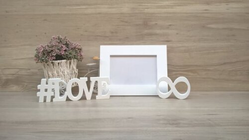 Duo Porta retrato + #LOVE infinito
