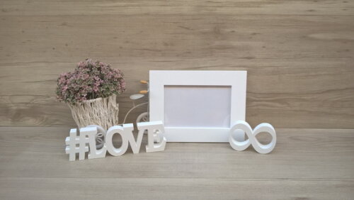 Duo Porta retrato + #LOVE infinito