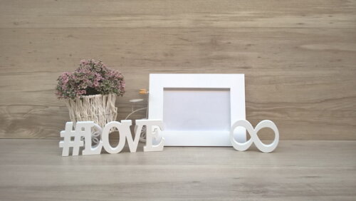 Duo Porta retrato + #LOVE infinito