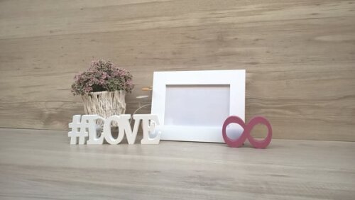 Duo Porta retrato + #LOVE infinito