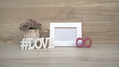 Duo Porta retrato + #LOVE infinito