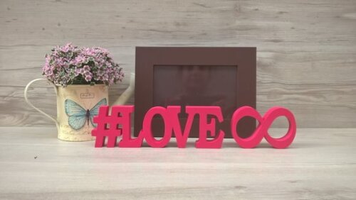 Duo Porta retrato + #LOVE infinito