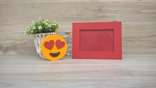 Duo Porta retrato + Emoji Apaixonado