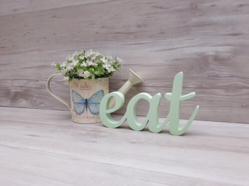 eat - palavra de mesa em mdf