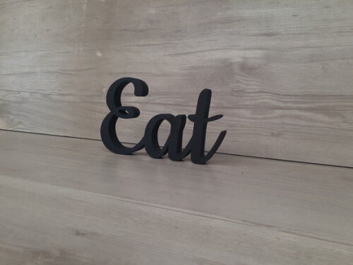 Eat - Palavra De Mesa Em Mdf