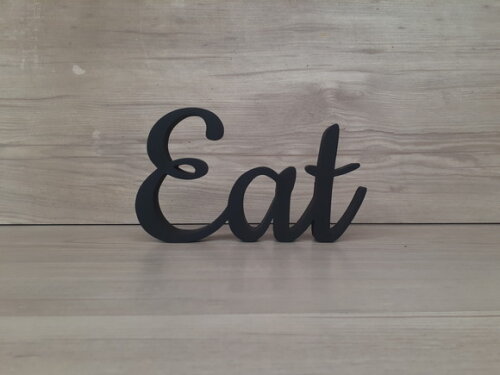 Eat - Palavra De Mesa Em Mdf