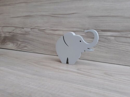 Elefante de mesa em MDF - Decoração Infantil - 8 cm