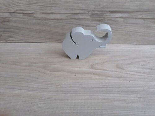 Elefante de mesa em MDF - Decoração Infantil - 8 cm