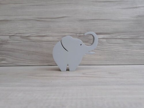 Elefante de mesa em MDF - Decoração Infantil - 8 cm