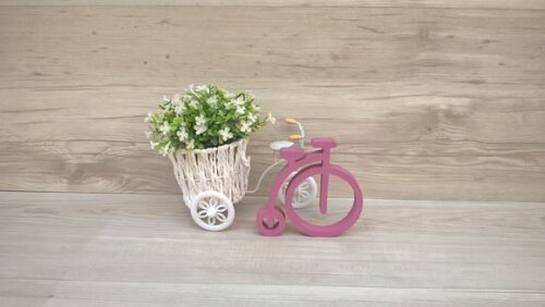 Escultura Bicicleta Retrô