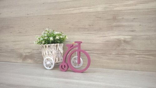 Escultura Bicicleta Retrô