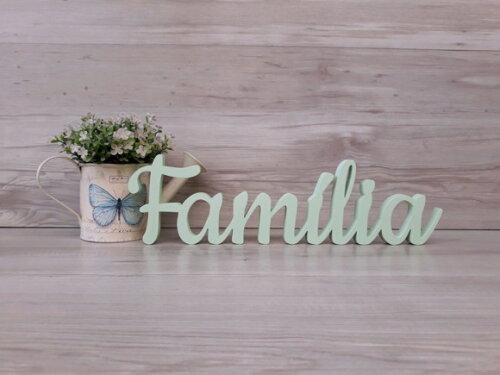 Família - Linha Ck - Palavra de Mesa em mdf