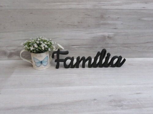 Família - Linha Ck - Palavra de Mesa em mdf