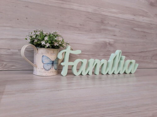 Família - Linha Ck - Palavra de Mesa em mdf