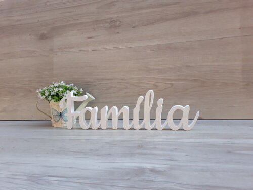 Família - Linha Ck - Palavra de Mesa em mdf