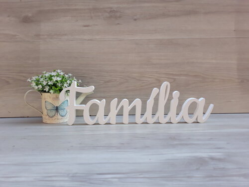 Família - Linha Ck - Palavra de Mesa em mdf