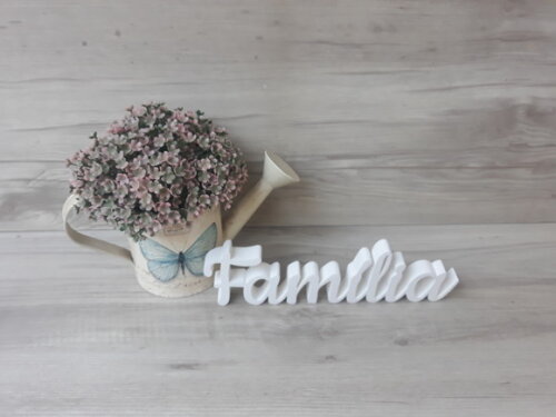 Família - linha CK - Palavra de mesa em MDF - Tamanho P