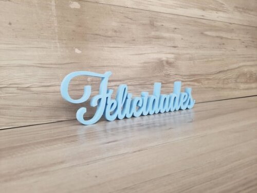 Felicidades - Palavra Decorativa de Mesa - Linha Ls