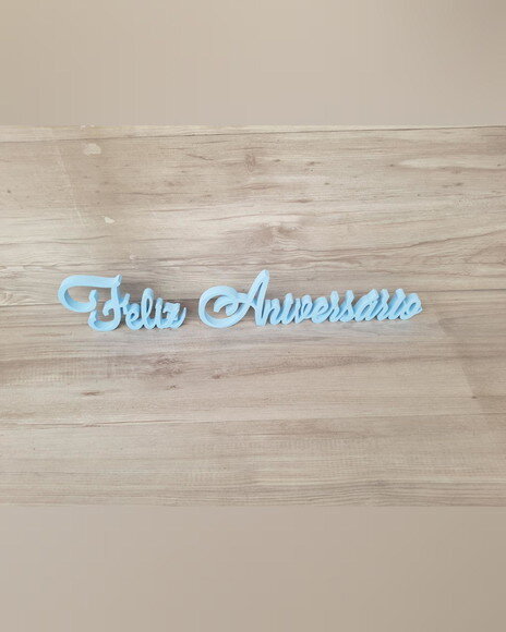 Feliz Aniversário - Palavra Decorativas de Mesa - Linha Ls