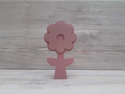 Flor com Caule de Mesa em mdf