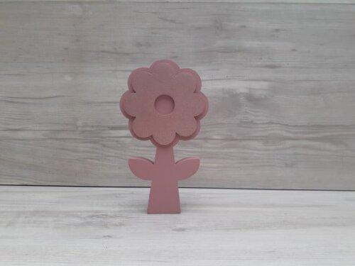 Flor com Caule de Mesa em mdf