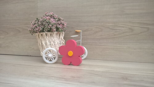 Flor de mesa em mdf