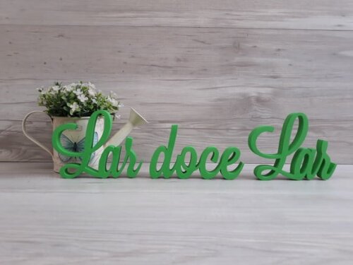 Frase decorativa Lar doce Lar Modelo LS