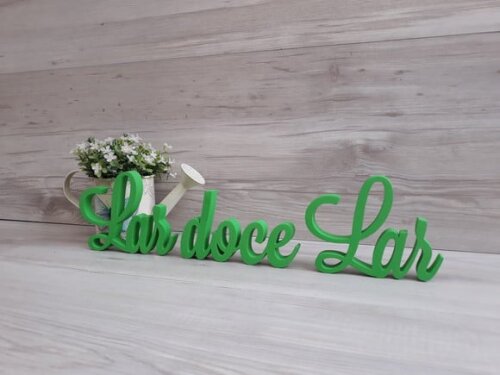 Frase decorativa Lar doce Lar Modelo LS