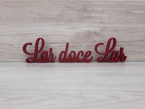 Frase decorativa Lar doce Lar Modelo LS