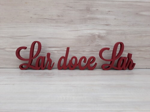 Frase decorativa Lar doce Lar Modelo LS