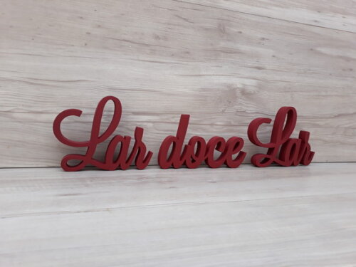 Frase decorativa Lar doce Lar Modelo LS