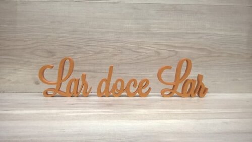 Frase decorativa Lar doce Lar Modelo LS