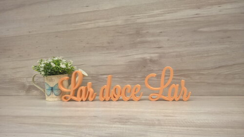 Frase decorativa Lar doce Lar Modelo LS
