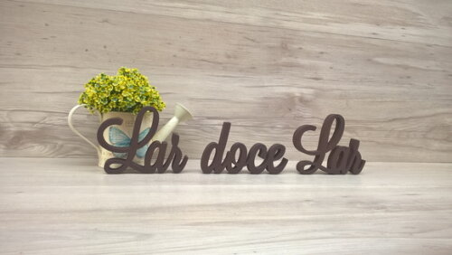 Frase decorativa Lar doce Lar Modelo LS