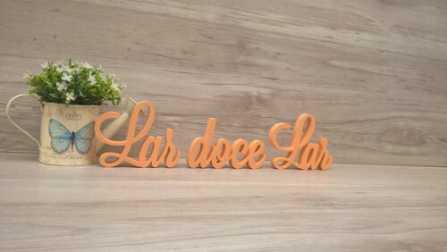 Frase decorativa Lar doce Lar Modelo LS