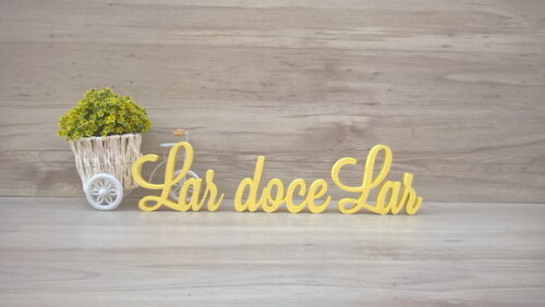 Frase decorativa Lar doce Lar Modelo LS