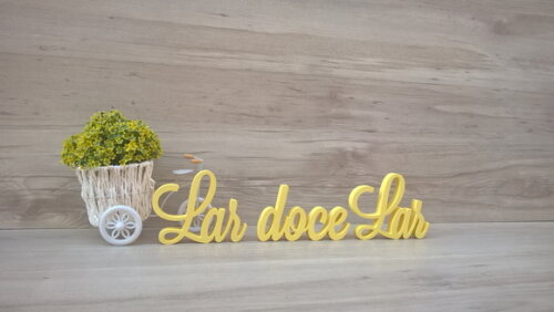 Frase decorativa Lar doce Lar Modelo LS