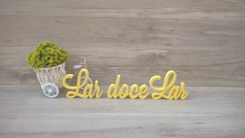 Frase decorativa Lar doce Lar Modelo LS