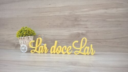 Frase decorativa Lar doce Lar Modelo LS