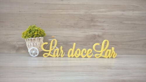 Frase decorativa Lar doce Lar Modelo LS