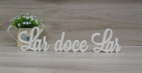 Frase decorativa Lar doce Lar Modelo LS