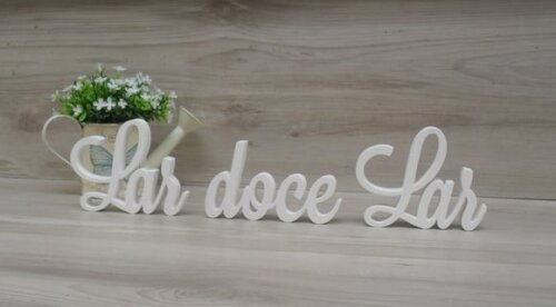 Frase decorativa Lar doce Lar Modelo LS